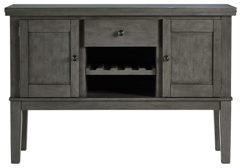 Hallanden - Gray - Dining Room Server - JaxCo Furniture