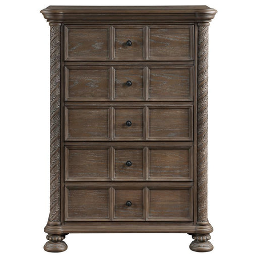 Emmett - 5-Drawer Bedroom Chest - Walnut - JaxCo Furniture