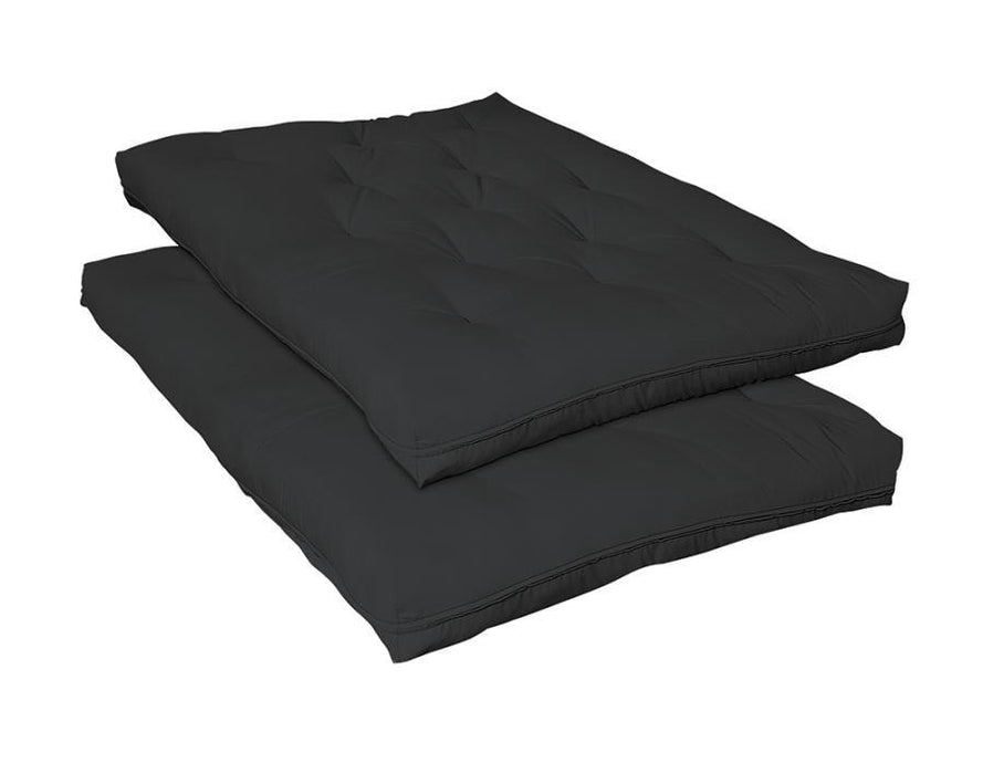 9" Premium Innerspring Futon Pad - Black - JaxCo Furniture