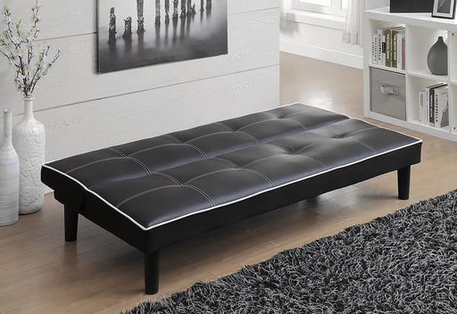Katrina - Upholstered Tufted Convertible Sofa Bed - Black - JaxCo Furniture