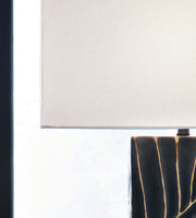 Bartlen - Black / Gold Finish - Poly Table Lamp - JaxCo Furniture