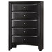 Briana - 5-Drawer Bedroom Chest - Black - JaxCo Furniture