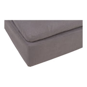 Clay - Livesmart Fabric Ottoman - Light Gray - JaxCo Furniture