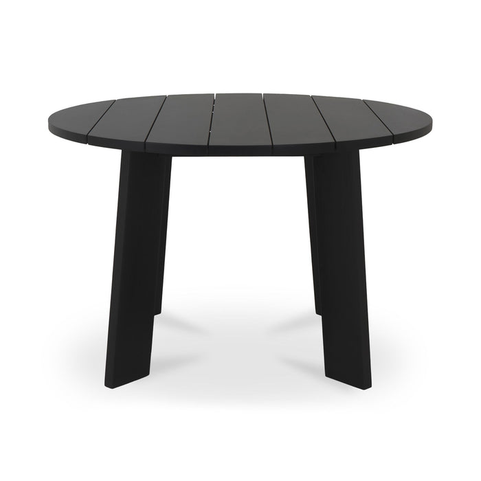 Delta - Round Outdoor Dining Table - Black