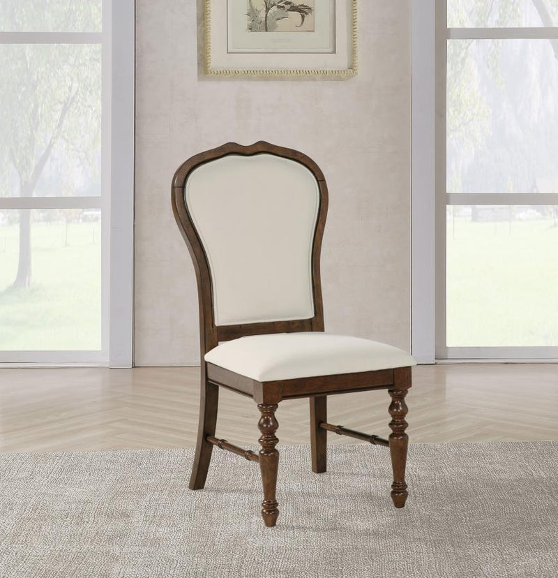 Landon - Upholstered Dining Side Chair (Set of 2) - Rich Brown - JaxCo Furniture
