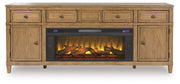Sharlance - 81" TV Stand With Electric Fireplace - JaxCo Furniture