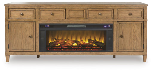 Sharlance - 81" TV Stand With Electric Fireplace - JaxCo Furniture
