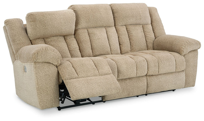 Tip-off - Power Reclining Sofa With Adj Headrest - JaxCo Furniture