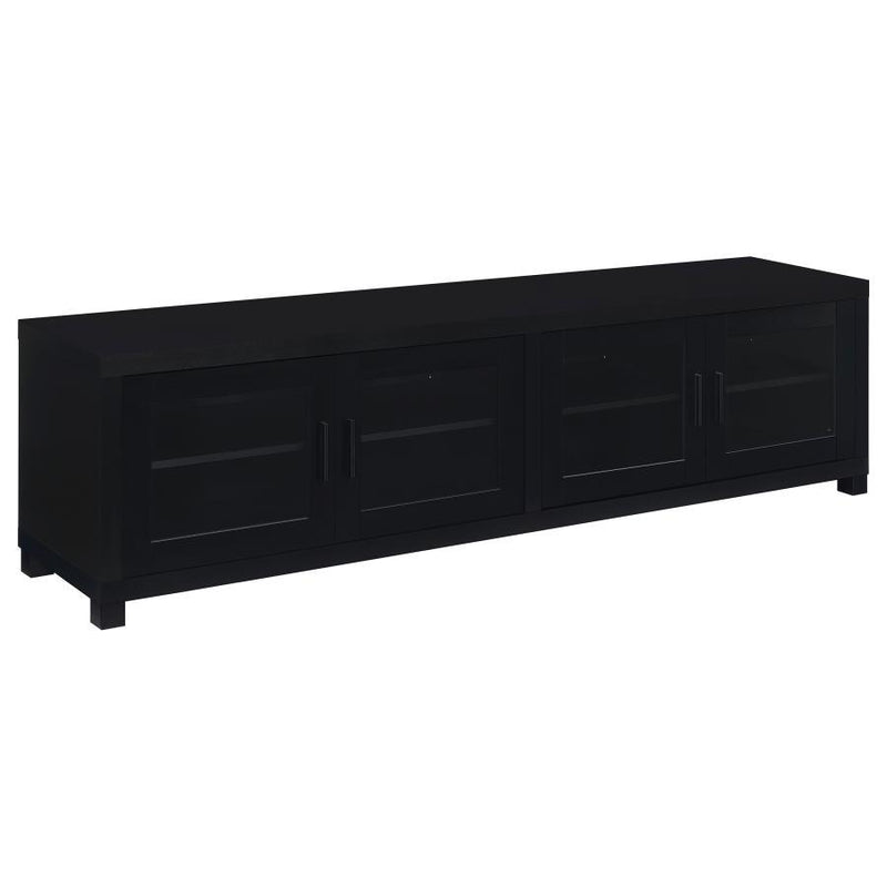 Jupiter - 4 Door Engineered Wood TV Stand - Black - JaxCo Furniture