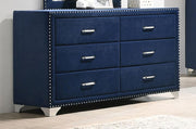 Melody - 6-Drawer Upholstered Dresser - JaxCo Furniture