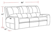 Swift - Power Sofa - JaxCo Furniture