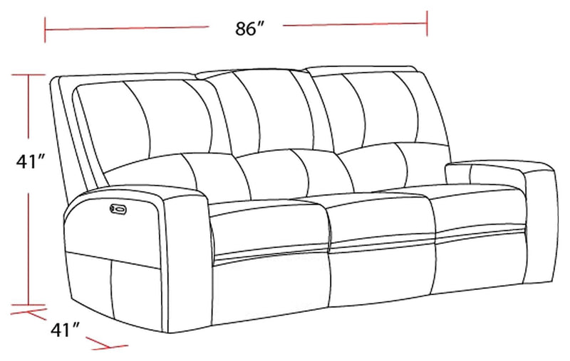 Swift - Power Sofa - JaxCo Furniture