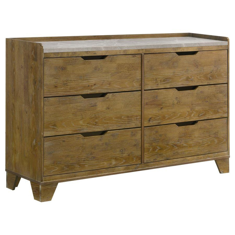 Henderson - 6-Drawer Bedroom Dresser Cabinet - JaxCo Furniture