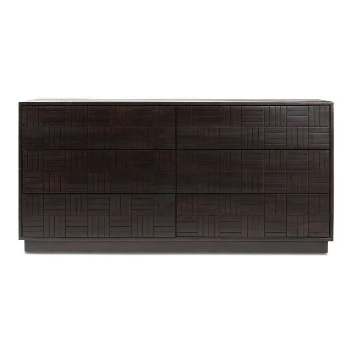 Denman - 6 Drawer Dresser - Dark Brown - JaxCo Furniture