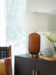 Farberman - Amber - Glass Table Lamp - JaxCo Furniture