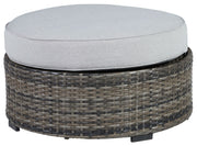 Harbor Court - Gray - Ottoman with Cushion - JaxCo Furniture