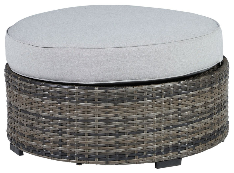 Harbor Court - Gray - Ottoman with Cushion - JaxCo Furniture