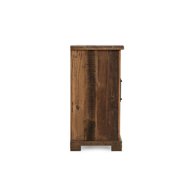 Zion - Wood 4 Door Cabinet - Natural - JaxCo Furniture