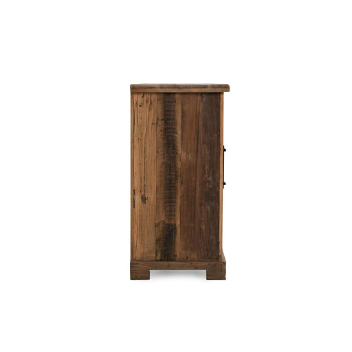 Zion - Wood 4 Door Cabinet - Natural - JaxCo Furniture