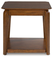 Trenmour - Medium Brown - Square End Table - JaxCo Furniture