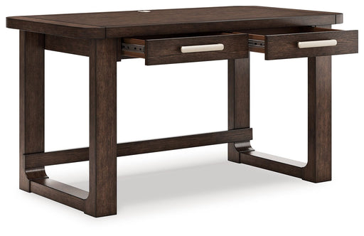 Breckington - Dark Brown - Home Office Desk - JaxCo Furniture