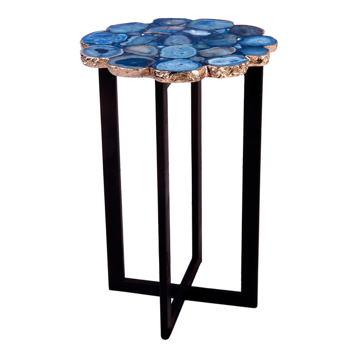 Azul - Agate Accent Table - Blue - JaxCo Furniture