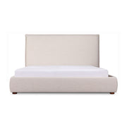Luzon - King Bed Tall Headboard - Wheat - JaxCo Furniture