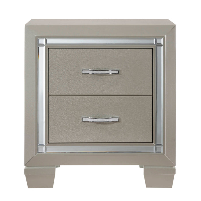 Platinum - Youth Nightstand - Сhampagne - JaxCo Furniture