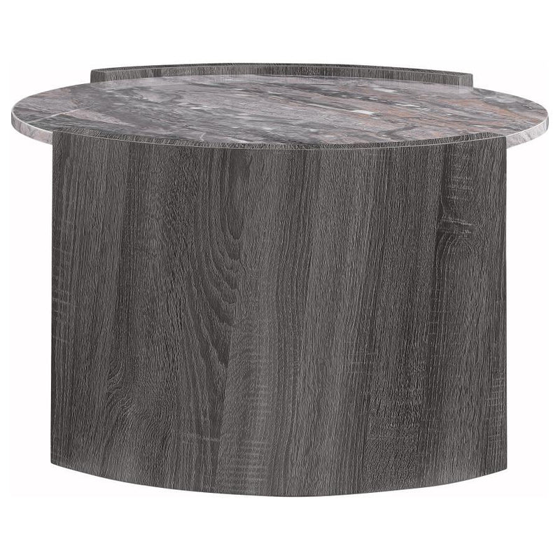Gladstone - Round Faux Marble Top Table - JaxCo Furniture