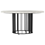 Haven - Round Genuine White Marble Top Table - JaxCo Furniture