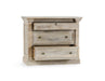 Adelaide - 3 Drawer Nightstand - Natural White Wash - JaxCo Furniture