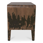 Iris - Nightstand - Distressed Black - JaxCo Furniture