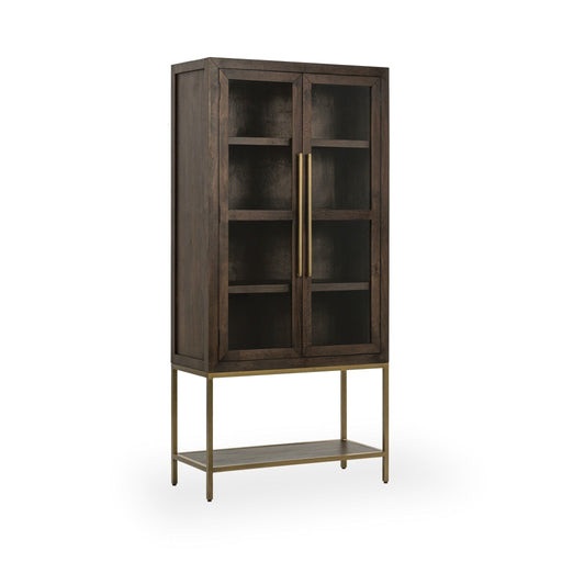 Freemont - Solid Wood Tall Cabinet - Brown - JaxCo Furniture