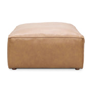 Form - Leather Ottoman - Sonoran Tan - JaxCo Furniture
