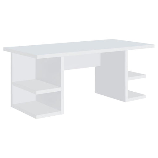 Alice - 4-Shelf Engineered Wood Writing Desk - White - JaxCo Furniture