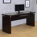 Skylar - Computer Desk With Keyboard Drawer - Cappuccino - JaxCo Furniture