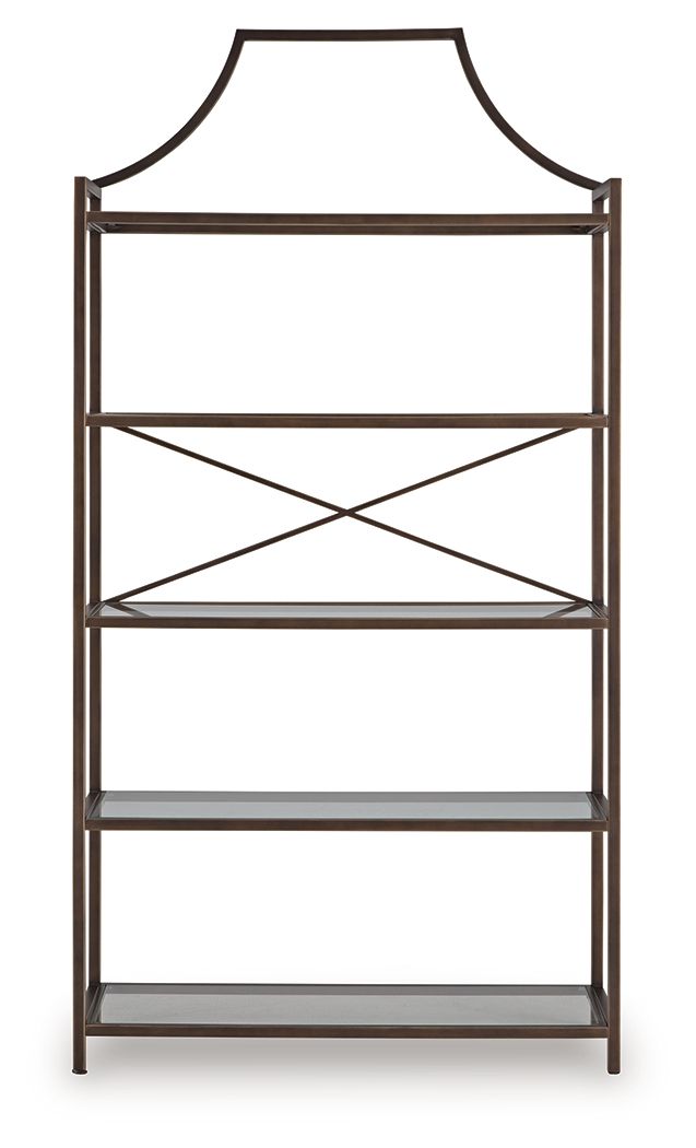 Bernonly - Antique Bronze Finish - Bookcase - JaxCo Furniture
