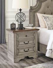Lodenbay - Antique Gray - Three Drawer Night Stand - JaxCo Furniture
