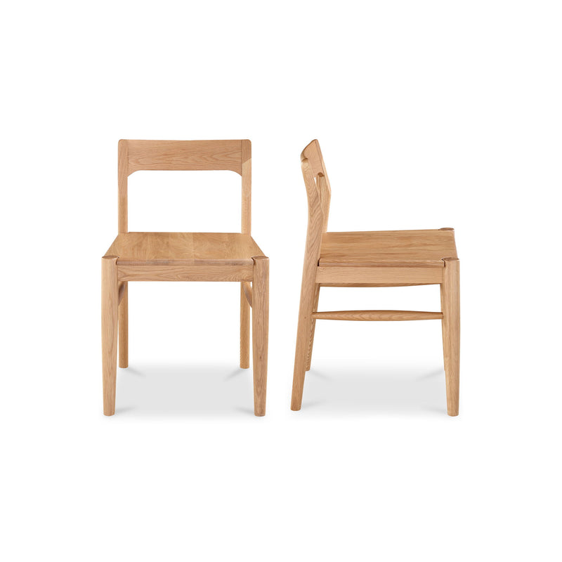 Owing - Dining Chair Chair (Set of 2) - Natural Oak - JaxCo Furniture