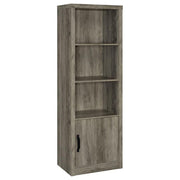 Burke - 3-Shelf Engineered Wood Media Tower - Gray Driftwood - JaxCo Furniture