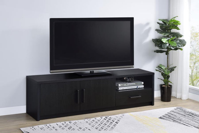 Murray - 70" 2-Door TV Stand Media Console - Black - JaxCo Furniture