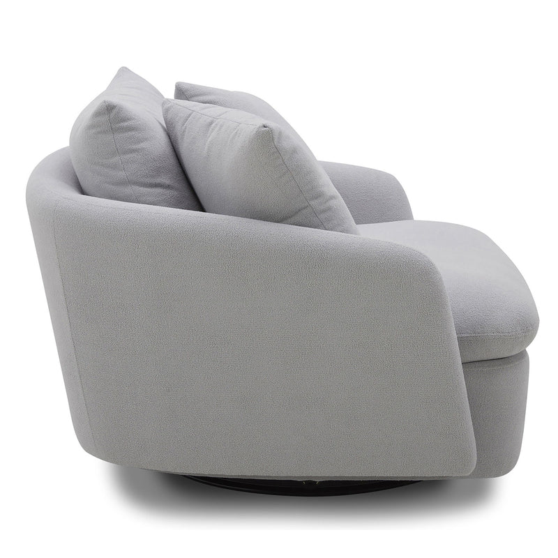 Boomer - Large Swivel Chair with 2 Pillows - JaxCo Furniture