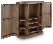 Landermont - Medium Brown - Bar Cabinet - JaxCo Furniture