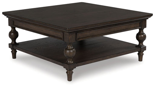 Veramond - Dark Brown - Square Cocktail Table - JaxCo Furniture