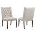 Bexley - Fabric Upholstered Dining Side Chair (Set of 2) - Beige - JaxCo Furniture