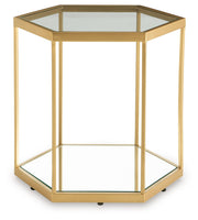 Veerwick - Gold Finish - Accent Cocktail Table - JaxCo Furniture
