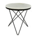 Haley - Side Table Black Base - Black - JaxCo Furniture