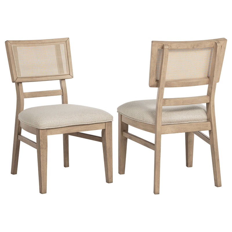 Kailani - Radio Weave Cane Dining Side Chair (Set of 2) - Beige Oak - JaxCo Furniture