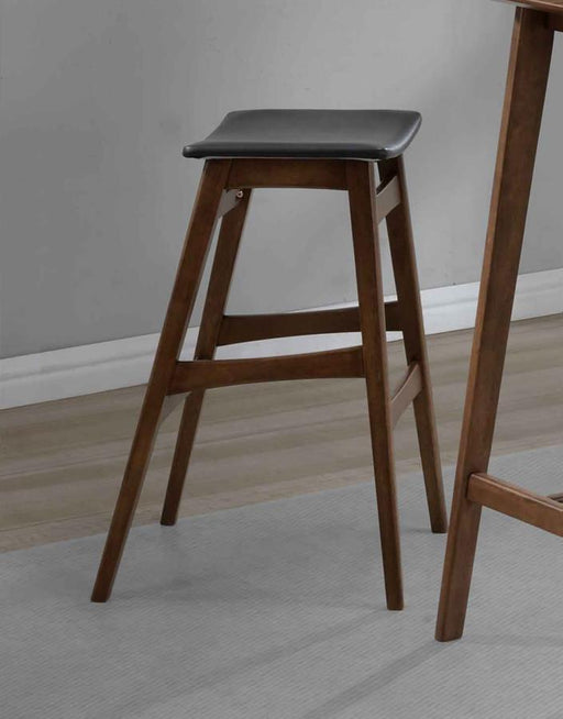 Finnick - Cushioned Backless Bar Stool (Set of 2) - Walnut - JaxCo Furniture