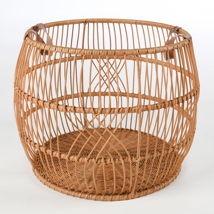 Rug Displays - Rattan Iron Basket - JaxCo Furniture